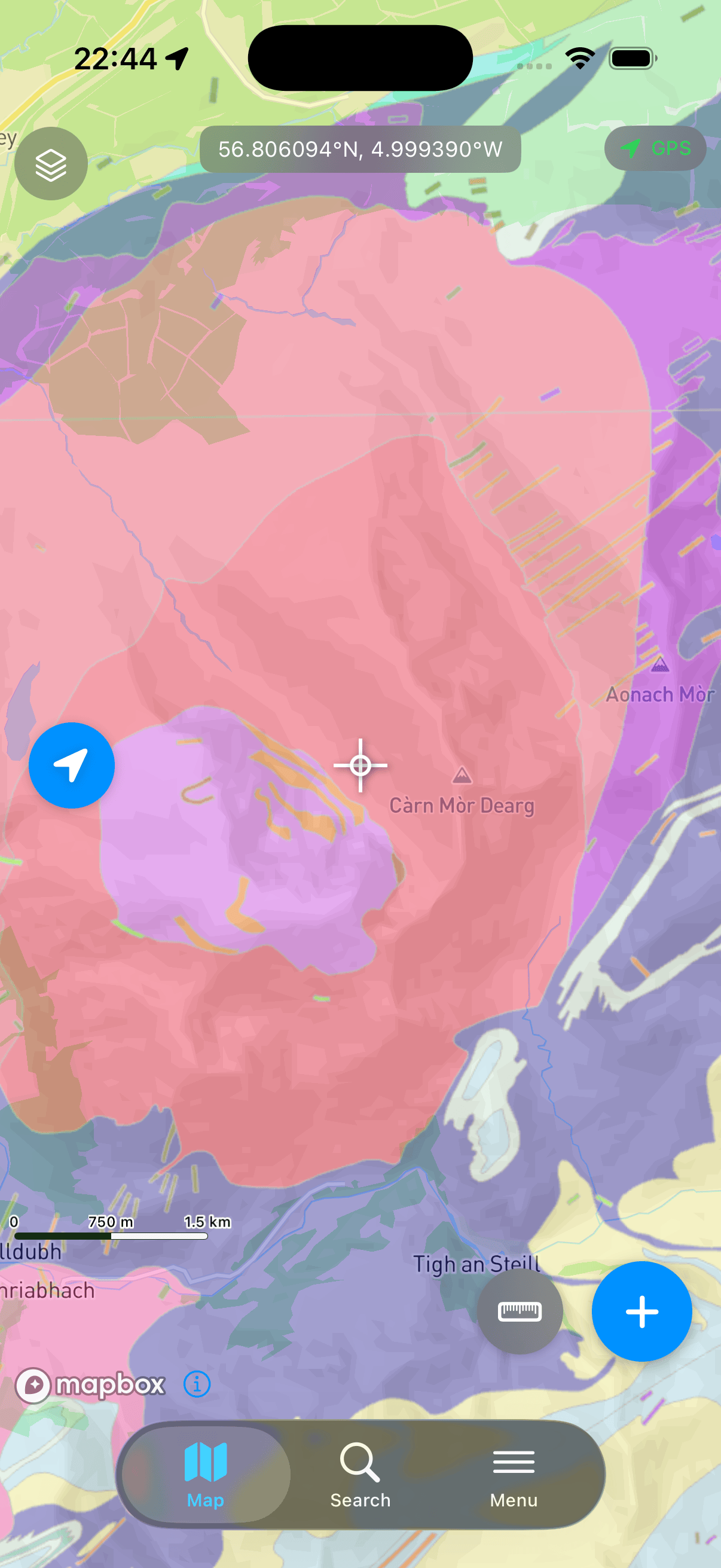 Mapit GIS Professional - WMS na mapie - iOS