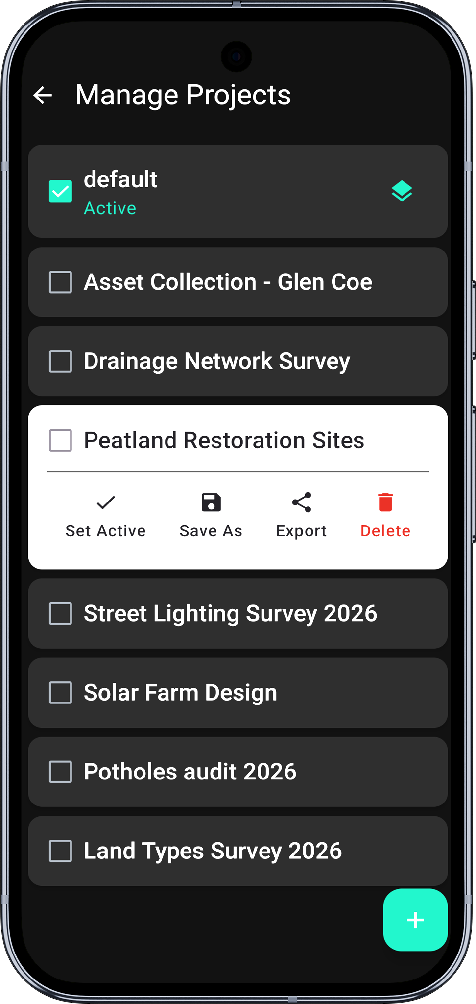 Mapit GIS Professional - opcje projektu